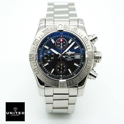 (image for) Breitling Super Avenger II A13370 “Black Dial” Premium Duplicate Edition