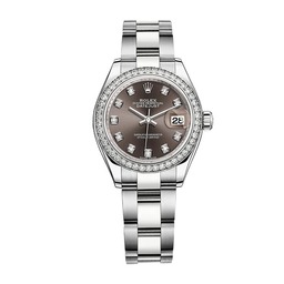 (image for) Rolex Datejust 128300 “Dark Rhodium Diamond Dial” High-End Replica 1:1