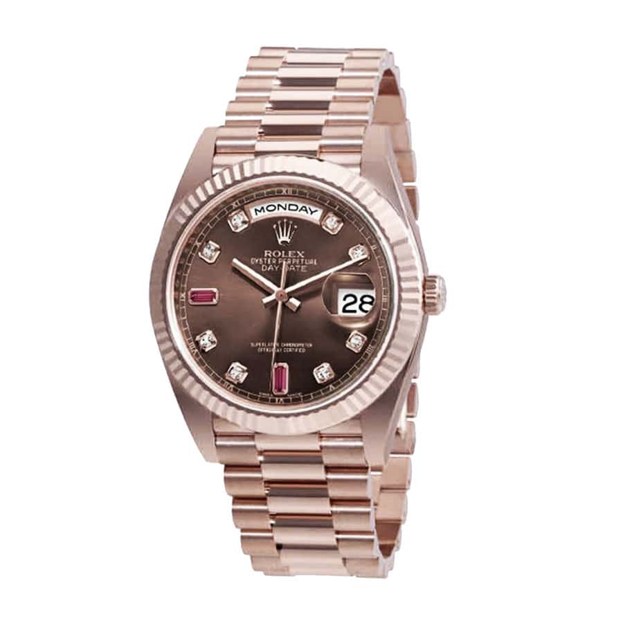 Rolex Day-Date 128235 “Chocolate Dial” Top Grade Clone 1:1