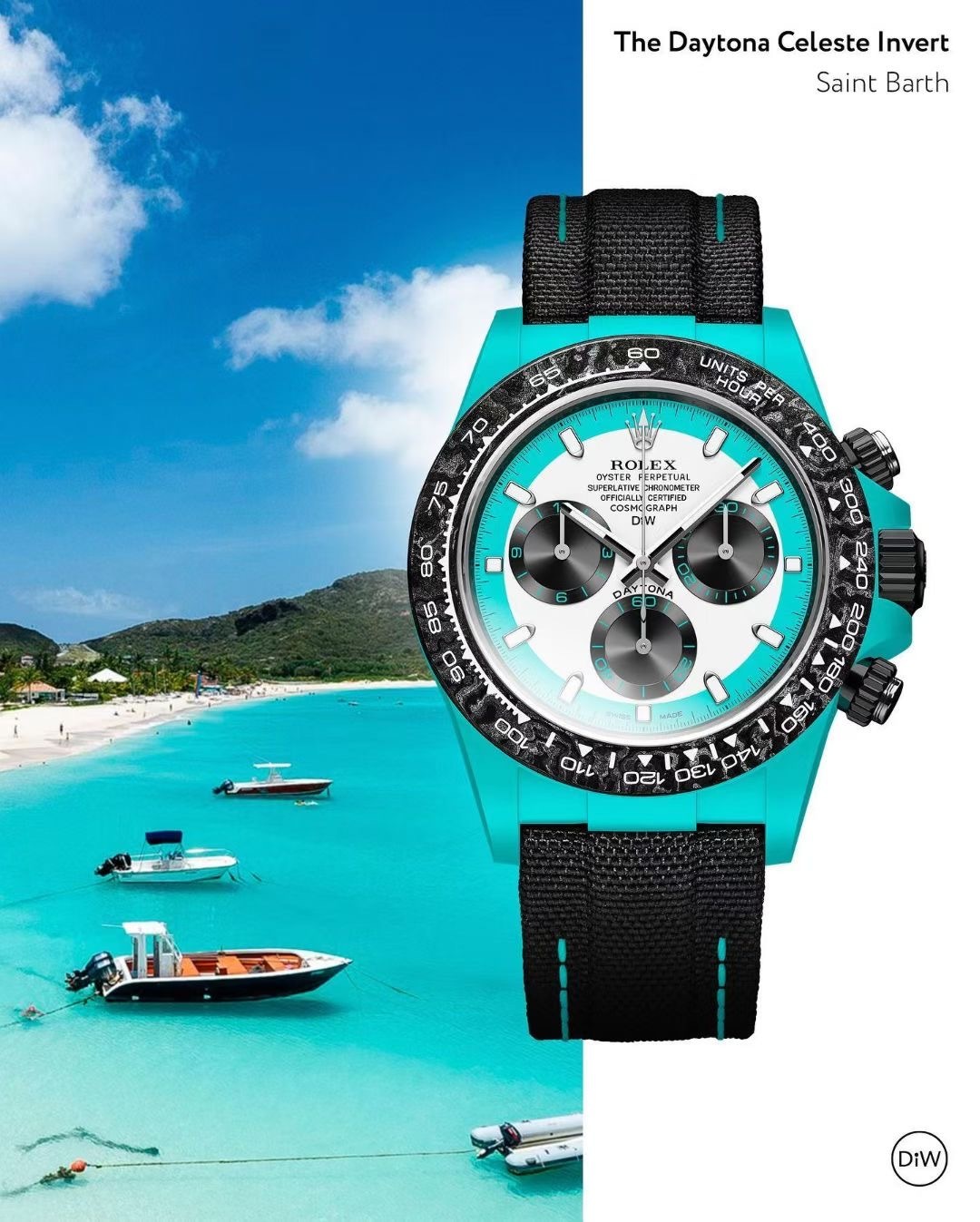 (image for) Rolex Daytona Carbon Fibre Cosmograph 40X12.4mm 4130 Movment “Platinum” Exceptional Replica 1:1