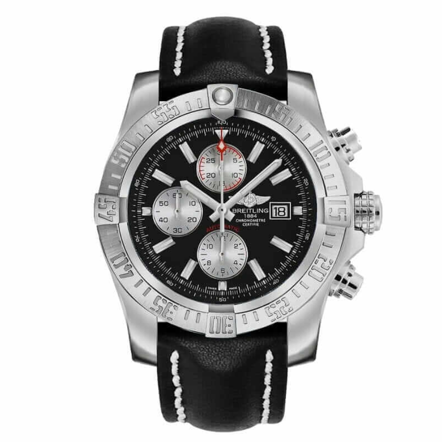 (image for) Breitling Super Avenger II A13371 “Black Dial” Exclusive Clone 1:1
