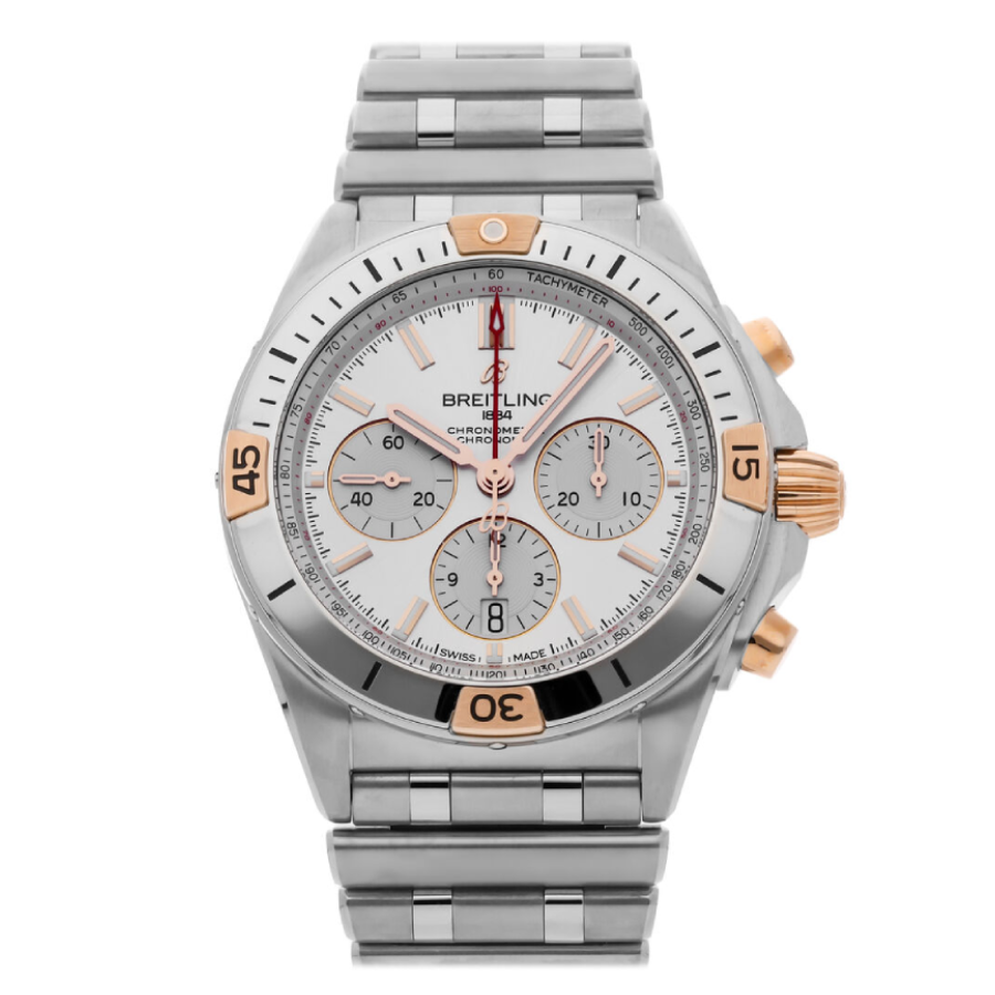 (image for) Breitling Chronomat B01 AB0134101G1A1 “White Dial Steel” Authentic Replica Edition