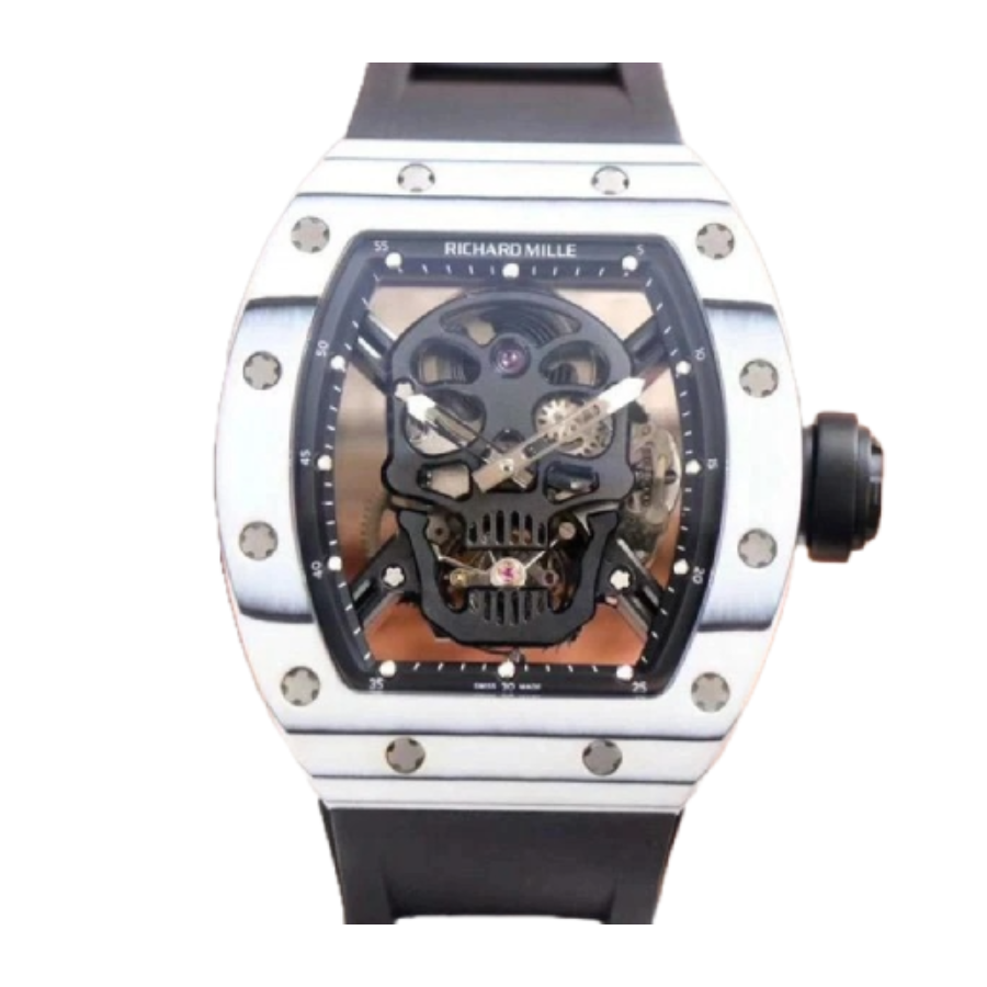 (image for) Richard Mille RM 52-01 Tourbillon “Skull” White True Replica 1:1