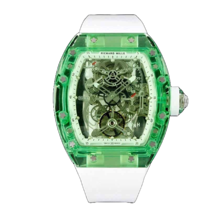 (image for) Richard Mille RM 56-01 Tourbillon Green Transparent Superior Replica
