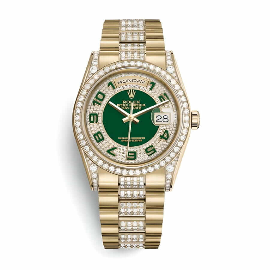 Rolex Day-Date 118348 “Iced Out” Deluxe Clone 1:1