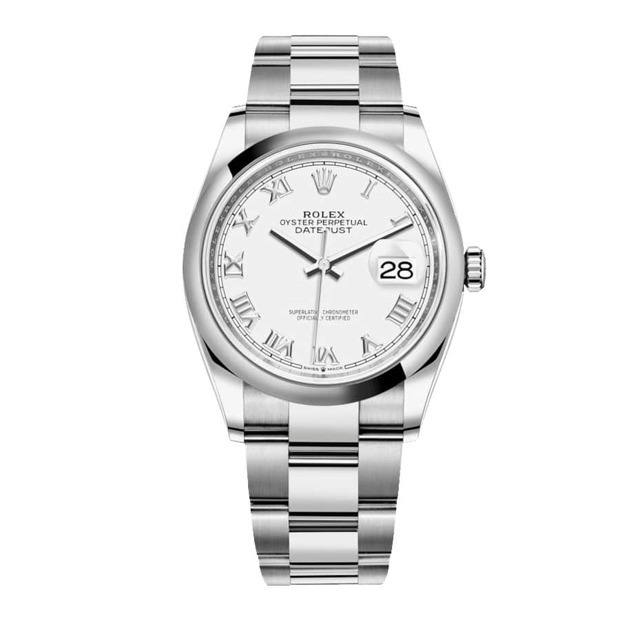 (image for) Rolex Datejust 126200 “White Dial Smooth Bezel” Top Grade Clone 1:1