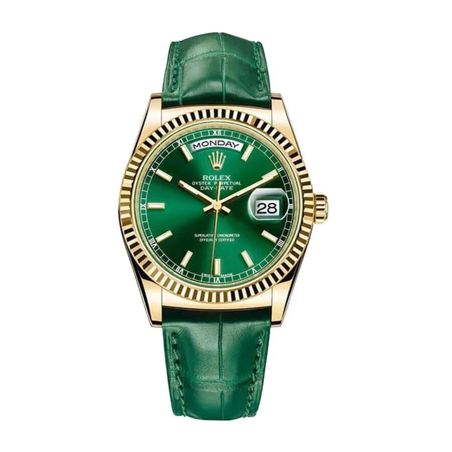 (image for) Rolex Day-Date 118138-0003 “Green Dial” Superior Replica