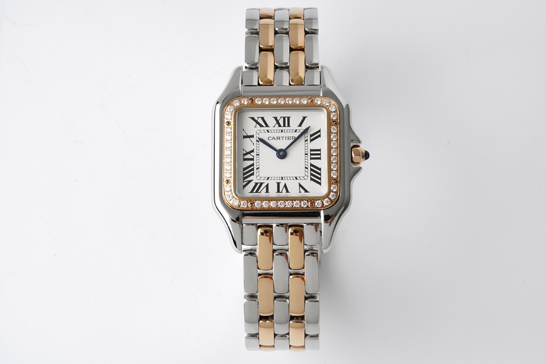 (image for) PANTHÈRE DE Watches WGPN0047 Rose Gold And Silver Diamond Super Clone