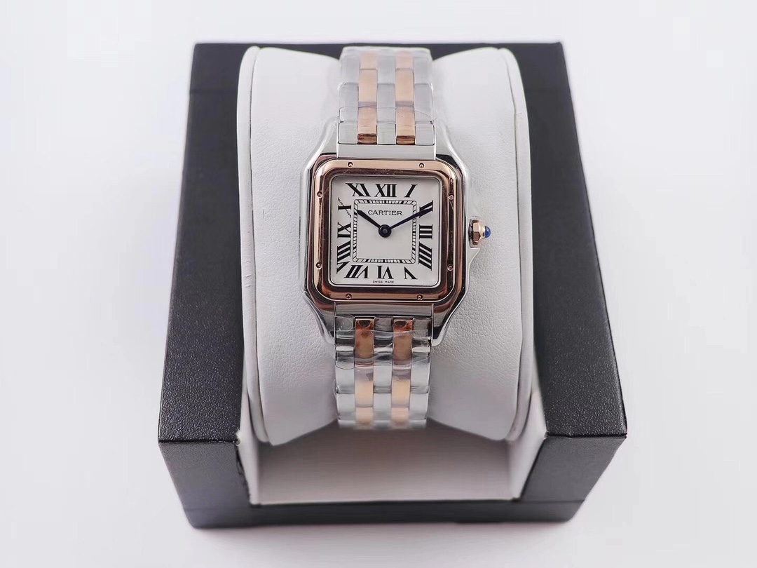 (image for) PANTHÈRE DE Watches WGPN0047 Rose Gold And Silver Super Clone